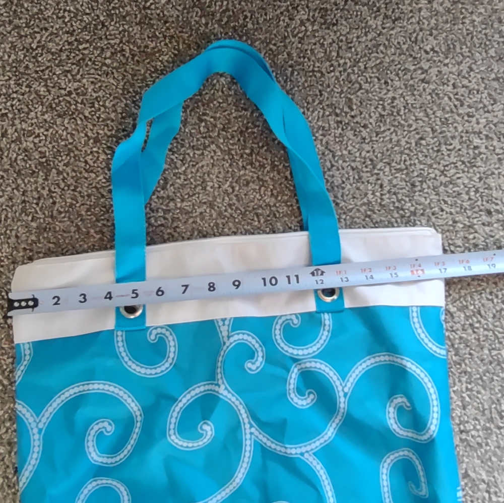 Tote Bag Blue & White - Picture 10 of 11